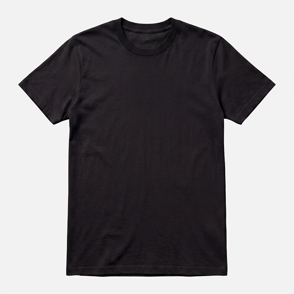 Cliente vestindo camiseta Paws Gallery — Regular preta · Amora